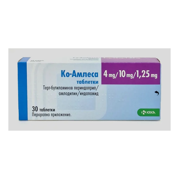 Co-Amlessa tablets 4mg/10mg/1.25mg x 30 KRKA