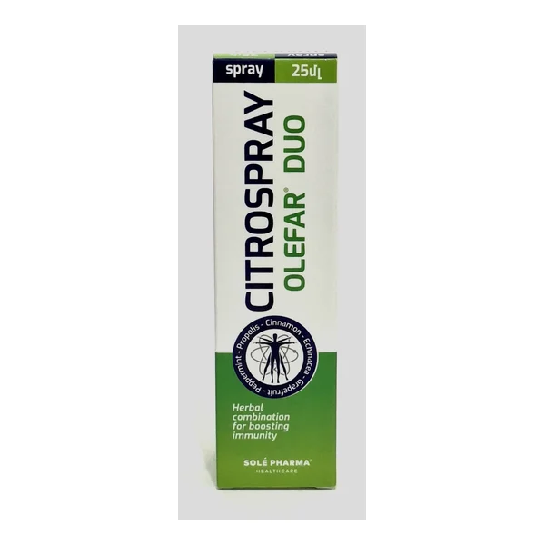 Olefar Duo CITRO spray 25ml bottle x 1 Latviya, Olaynfarm