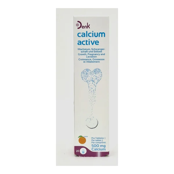 Кальций актив шип. таб. 500мг х 20 Денк фарма