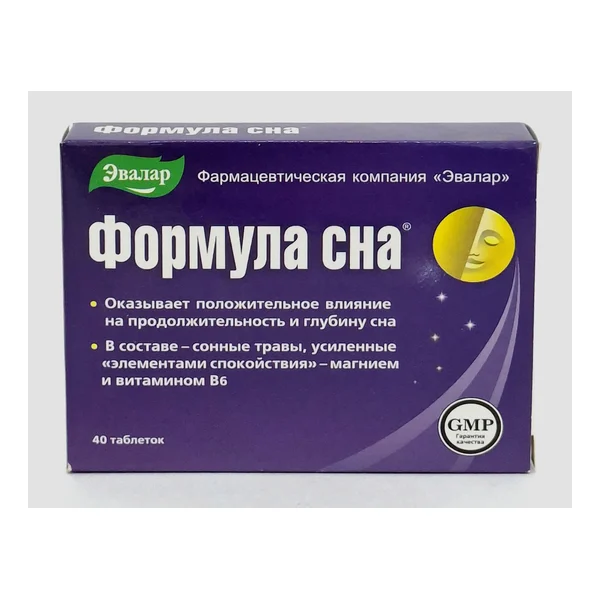 Формула сна таб х 40 Эвалар Россия