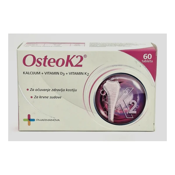 Osteo-K2 tablets x 60 Farmanova, Serbia