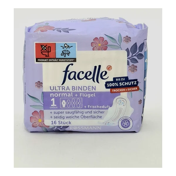 Pads gigieniche Facelle with krylyshkami Ultra Normal 16 pcs Germany