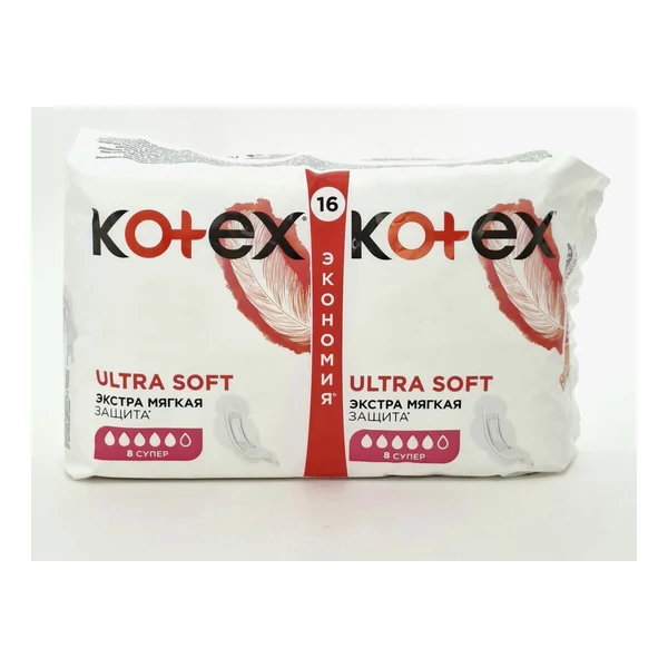 Kotex pads hygienic ultra super soft x 16 eco Kimberli-Klark