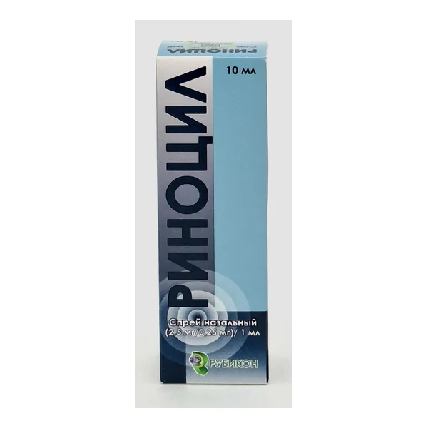 Rinocil spray for nose 2.5mg/0.25mg/ml 10ml Rubikon OOO