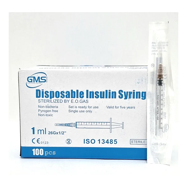 Syringes insulin 1ml 3-x complex. 26G DzhiMS