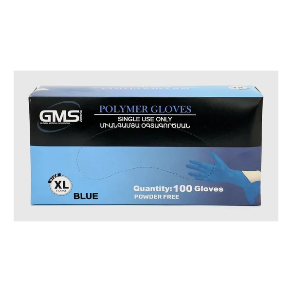 Gloves nitrile-Vinil without/t x 100 XL sinie DzhiMS