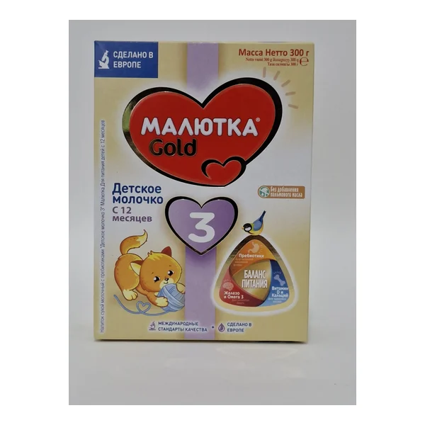 Malyutka 3 milk formula from 12 months 300g Nutritsiya Gollandiya