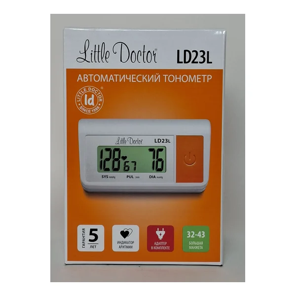 Blood pressure monitor Litl Doctor LD23L automatic by plech. with adapterom, bolshaya manzheta Little Doctor International (S) Pte. Ltd., China