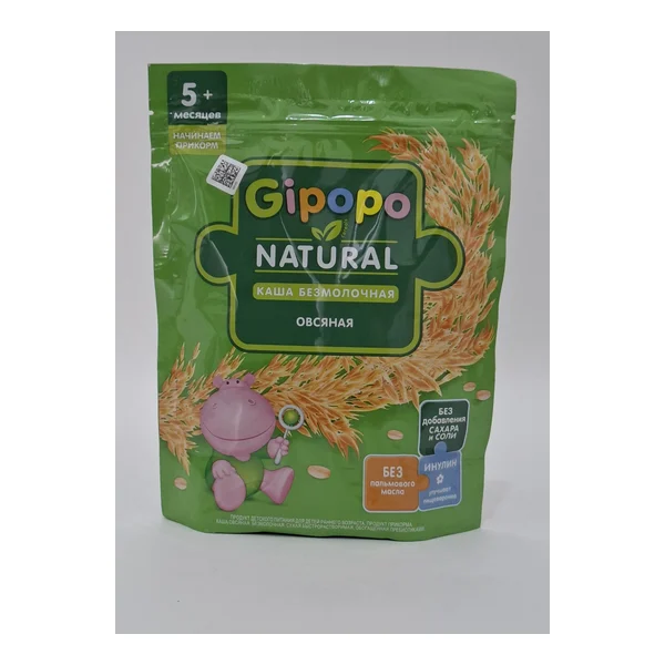 Gipopo without/m porridge oat from 5 months 180g Khaynts