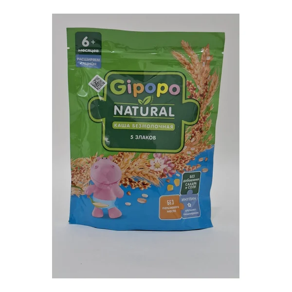 Gipopo without/m porridge 5 cereals from 6 months 180g Khaynts
