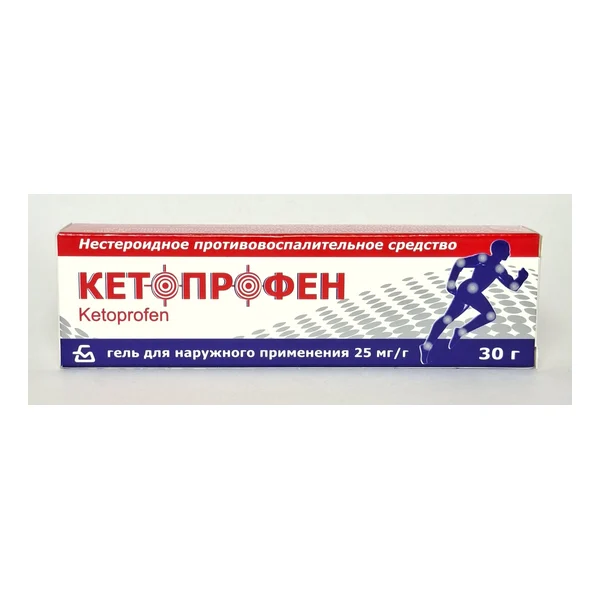 Ketoprofen gel 2.5%- 30g Borisovskiy KhFZ