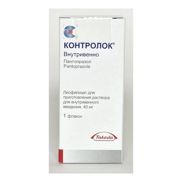 Controloc liofilizat for prig. rostvora IV 40mg x 1 Nycomed Austria