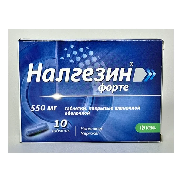 Nalgezin forte 550mg tablets x 10 KRKA Slovenia