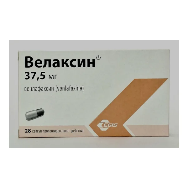 Velaxin 37.5mg capsules x 28 Egis Vengriya