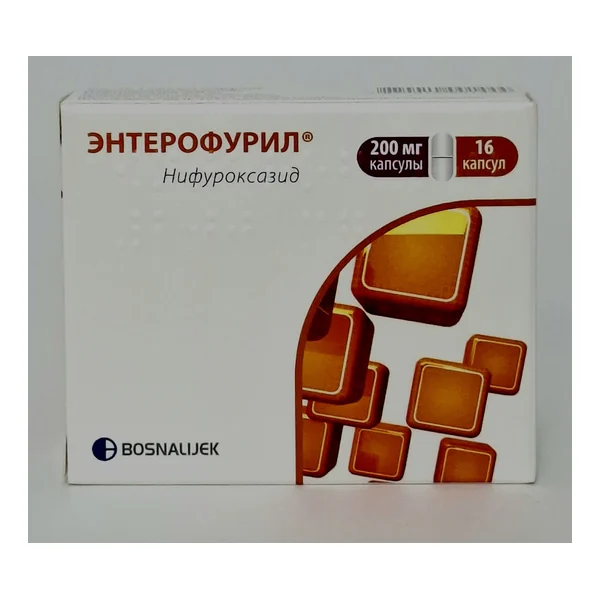 Enterofuril capsules 200mg x 16 Bosnalek AO