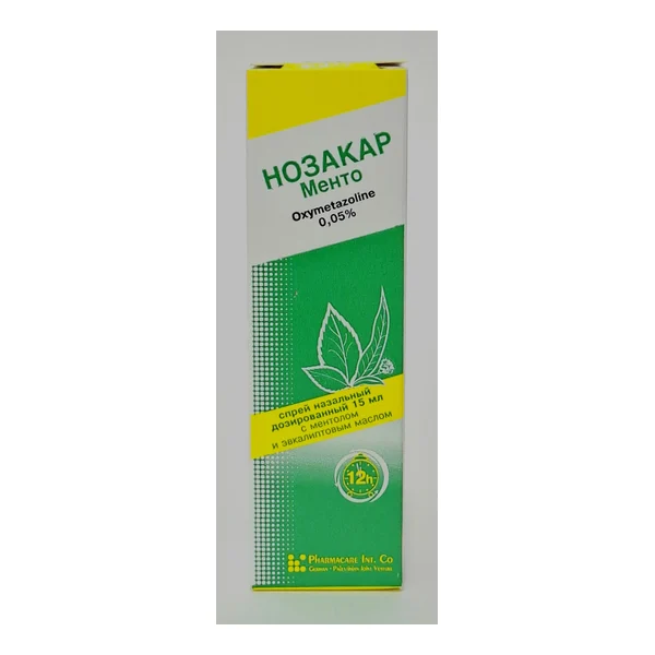 Nozakar menthol spray 0.05% 15ml Izrail