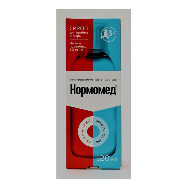 Нормомед сироп 50мг/мл -120мл VALENTA PHARMACEUTICA. РОССИЯ