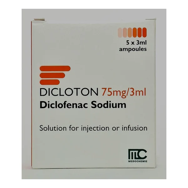 DICLOTON 75mg/ml 3ml ampoules x 5 Medochemie