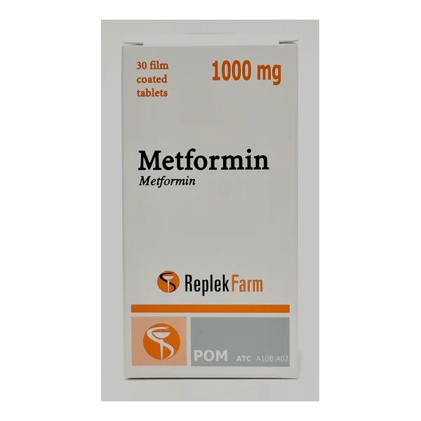 Metformin tablets 1000mg x 30 ReplekFarm