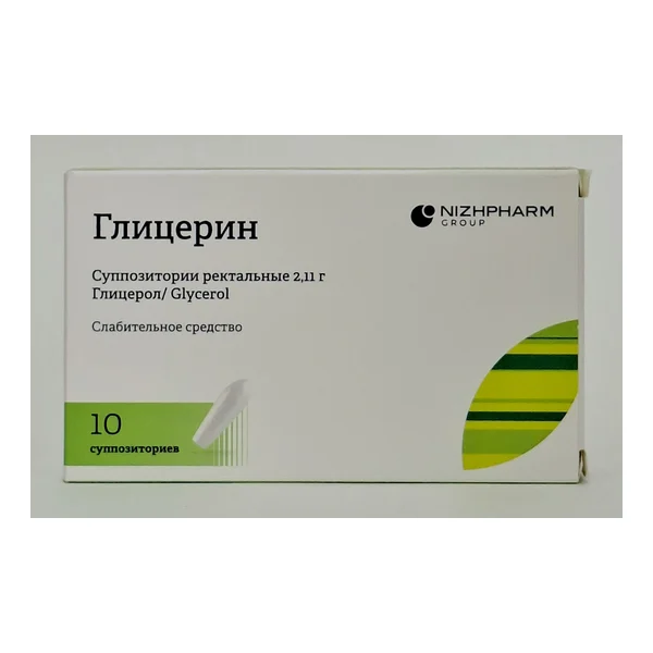 Գլիցերին մոմիկ 2,11 գ №10 Նիժֆարմ Ռուսաստան