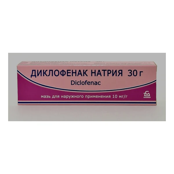 Diclofenac ointment 1% 30g Borisovskiy KhFZ Belarus