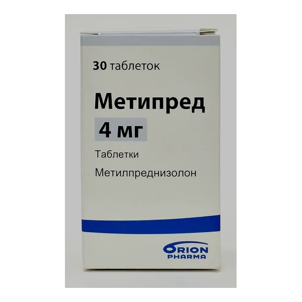 Metipred tablets 4mg x 30 Orion Farma Finlyandiya