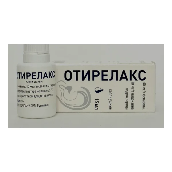 Otirelax ear drops -15ml Romfarm Rumyniya