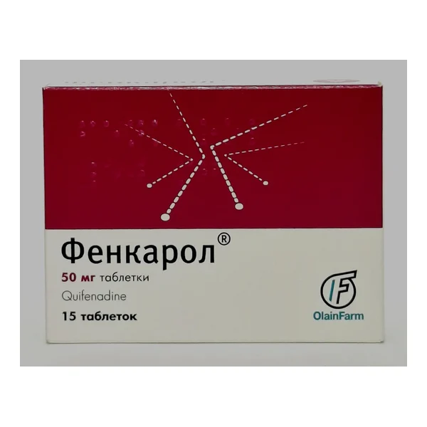 Fenkarol tablets 50mg x 15 Latviya, Olaynfarm
