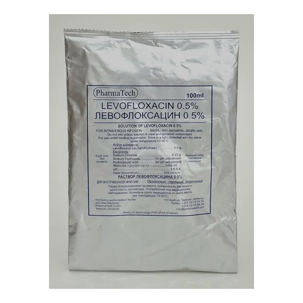 Levofloxacin infuz. 0.5%- 100ml Farmatek Armeniya