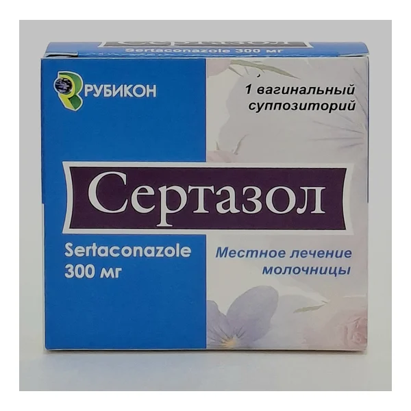 Sertazol vaginal suppositories 300mg x 1 Rubikon OOO