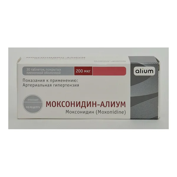 MOXONIDIN- coated tablets 0.2mg x 30 Alium