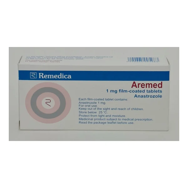 Aremed 1 (anastrozol) 1mg p/o tablets x 28 Remedika Kipr