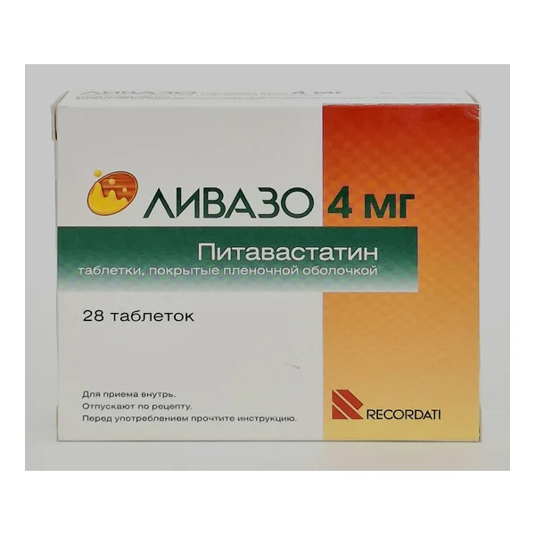 Livazo coated tablets 4mg x 28 Rekordatin