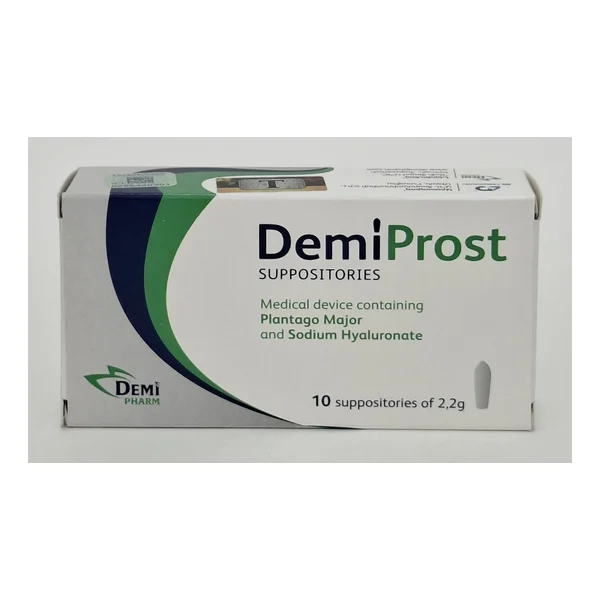 Demiprost suppositories 2.2g and10 Demi Farm, Angliya
