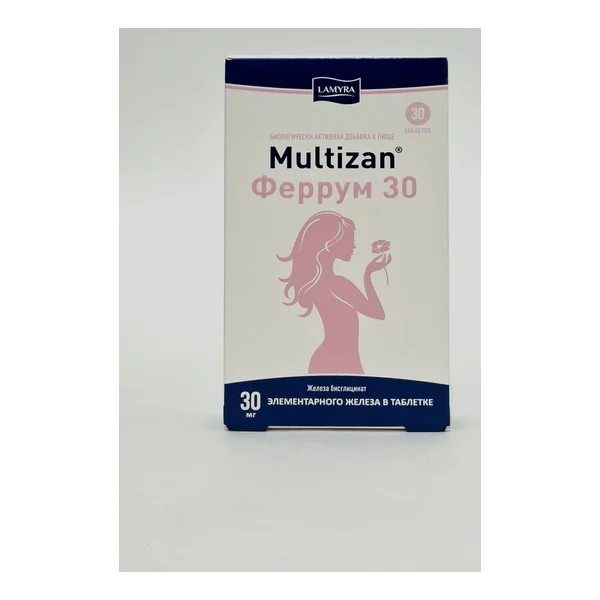 Multizan Ferrum 30 tablets 30mg x 30 Lamira