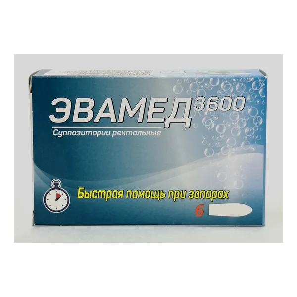 Էվամեդ 3600 ուղիղաղիքային մոմ x 6 Ռուբիկոն