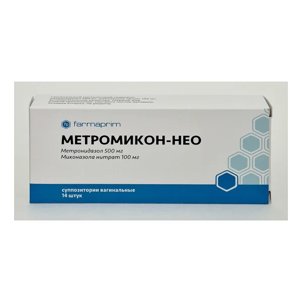 Metromicon-neo vaginal suppositories x 14 Farmaprim.Moldova