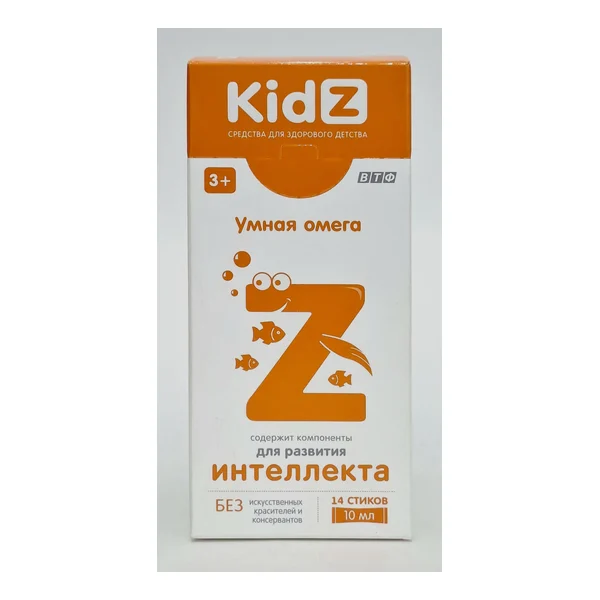 Kidz umnaya omega 10ml x 14 stikov VTF OOO
