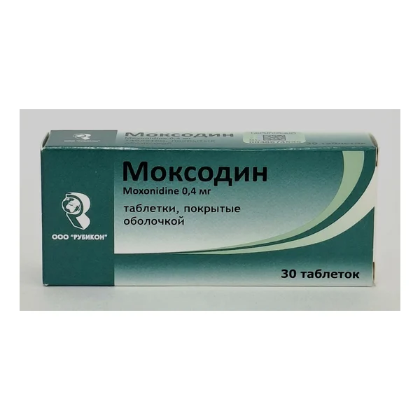 Moxodin coated tablets 0.4mg x 30 Rubikon OOO