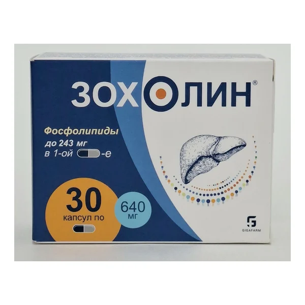 Զոխոլին դեղապատիճ 640մգ N30 Գիգա ֆարմ