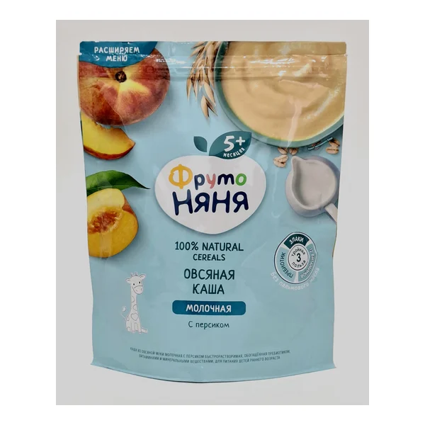 Fruto Nyanya m/for oat peach 5+ months 200g Progress, Russia