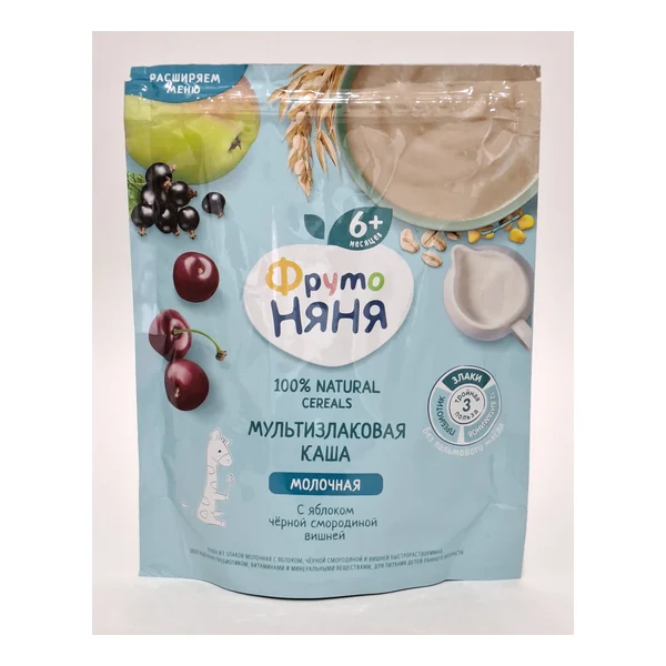 Fruto Nyanya m/for multi-grain. apple, black Smorodina, cherry 6+ months 200g Progress, Russia
