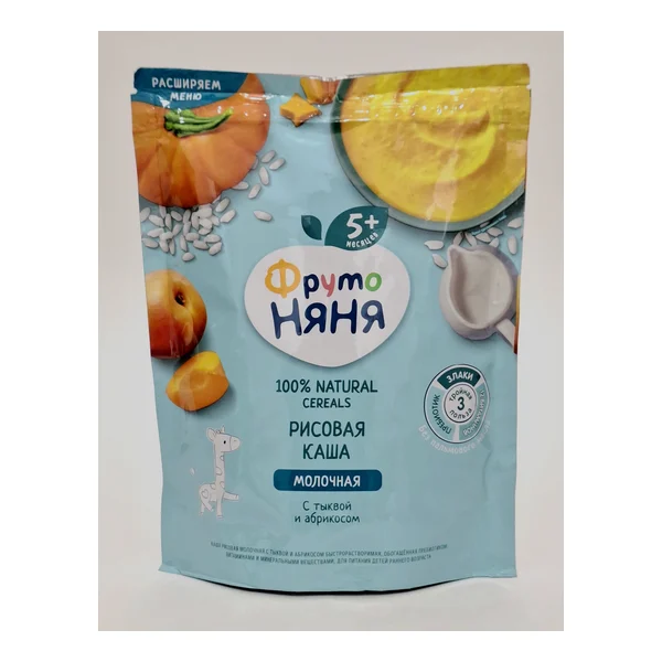 Fruto Nyanya m/for rice Tykva, apricot 5+ months 200g Progress, Russia