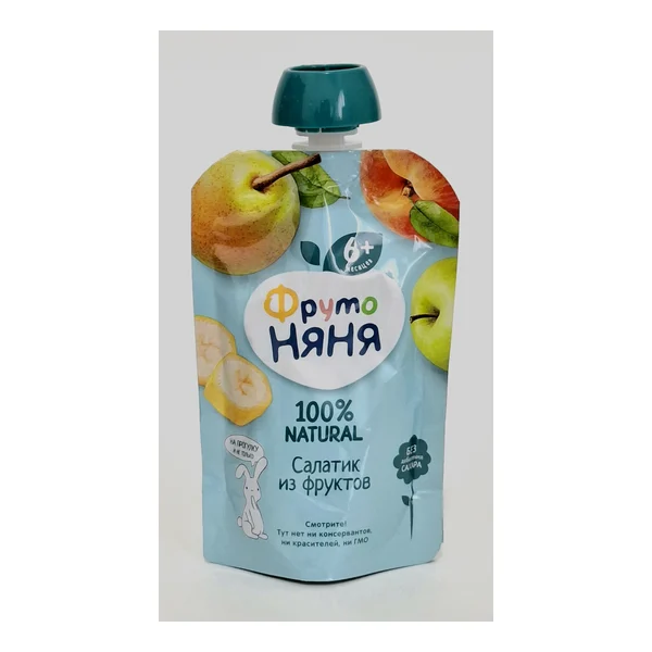 Fruto Nyanya puree fruit salad from Fruktov 6+ months 90g pouch Progress Russia