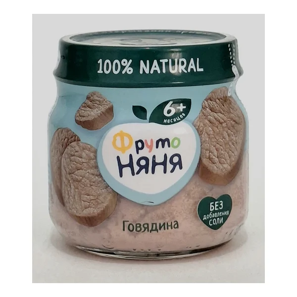 Fruto Nyanya puree meat Govyadina 6+ months 80g Progress, Russia