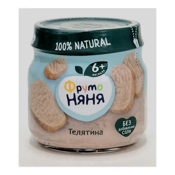 Fruto Nyanya puree meat Telyatina 6+ months 80g Progress, Russia