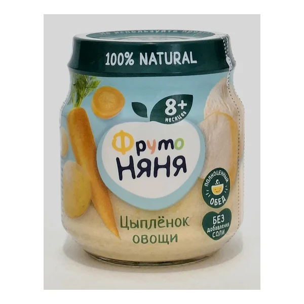 Fruto Nyanya puree meat Tsyplenok vegetables 8+ months 100g Progress, Russia