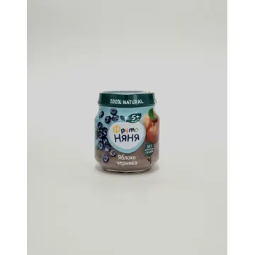 Fruto Nyanya puree fruit apple, blueberry 5+ months 100g Progress, Russia
