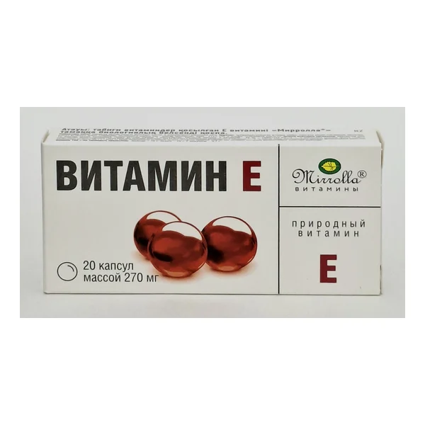 Vitamin E capsules 270mg x 20 Mirolla