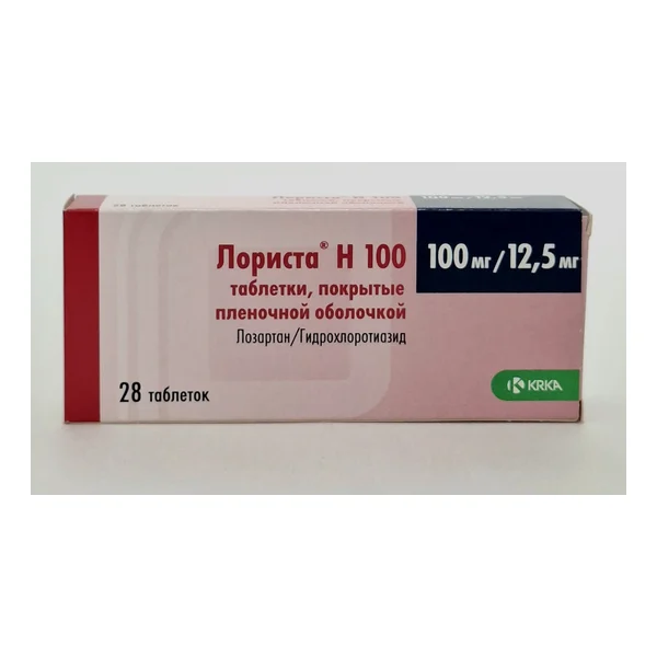 Lorista x 100 film-coated tablets 12.5mg+100mg x 28 KRKA Slovenia